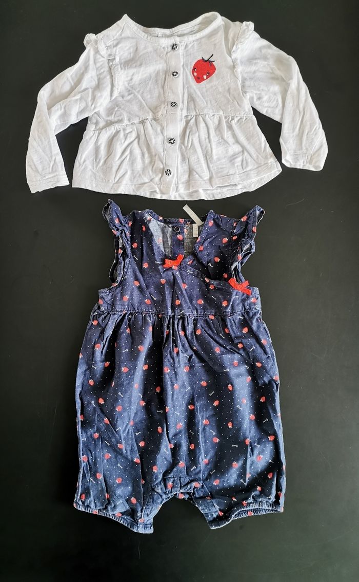 Ensemble "fraisement jolie"_fille_18mois