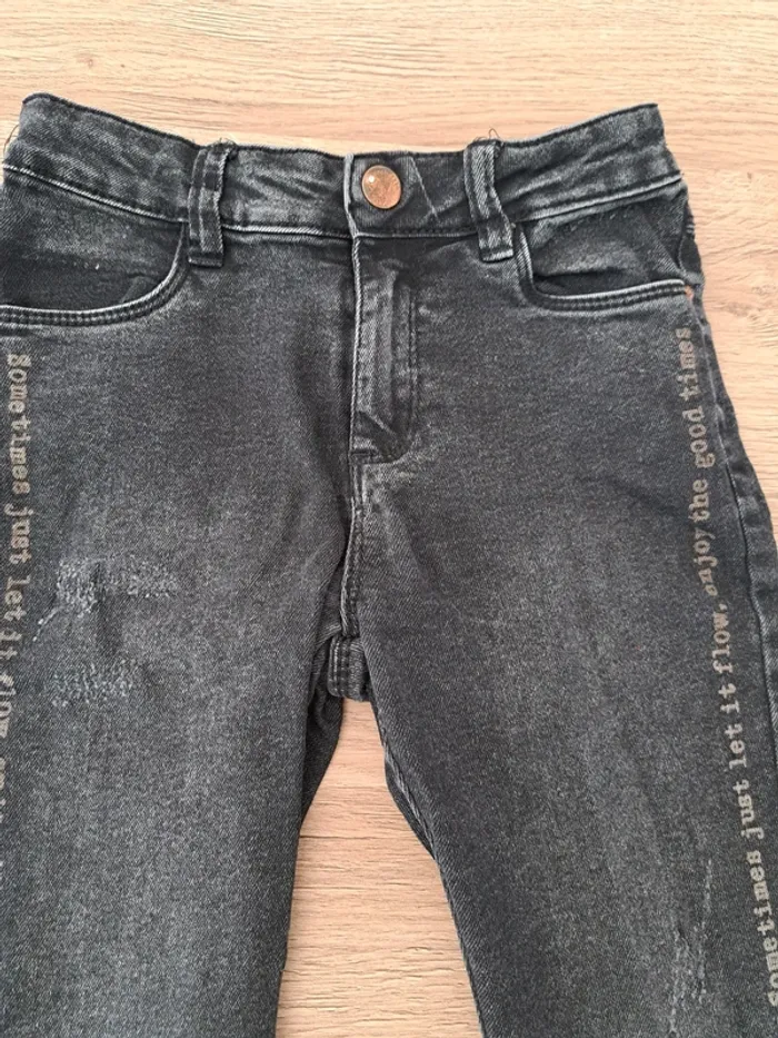 Jean gris fille 8 ans - photo numéro 2