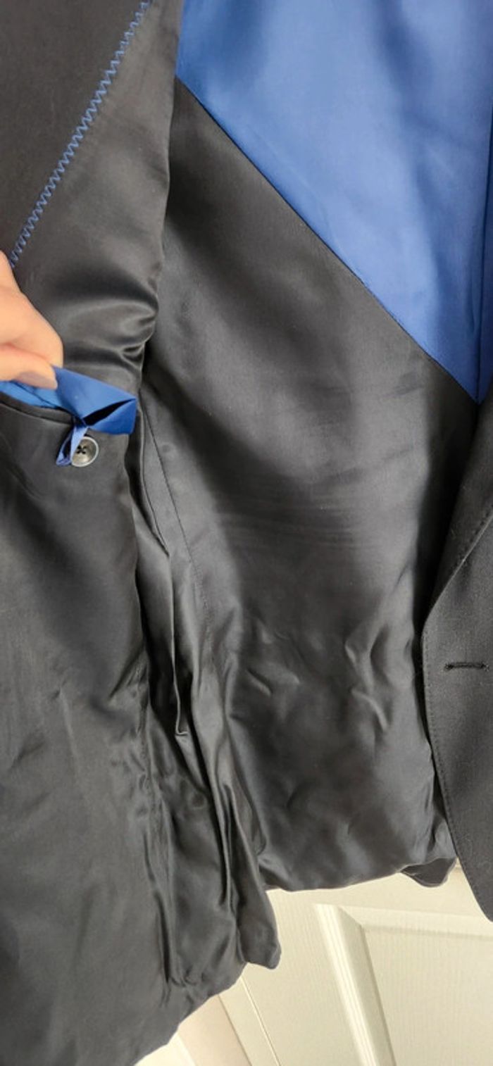 Veste de Costume Celio Bleu Nuit Gris - photo numéro 6