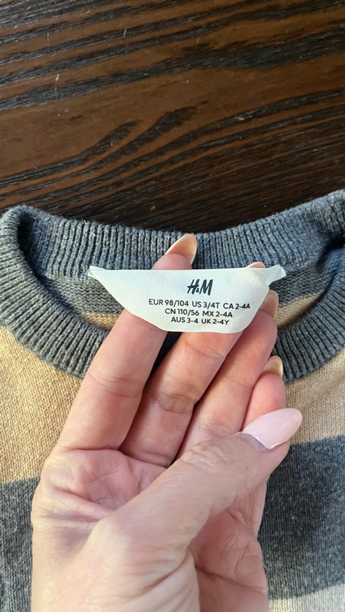 Beau pull garçon 3-4 ans H&M - photo numéro 2