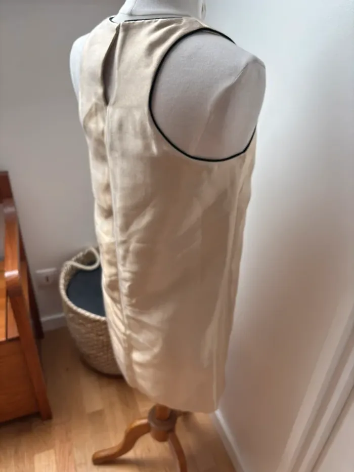 Robe droite dorée irisée - Maje - T40 - photo numéro 9