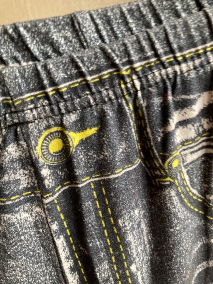 Superbe legging effet jeans et stick stickers taille unique extensible - photo numéro 7
