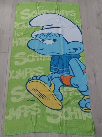 Drap de bain Schtroumpf 