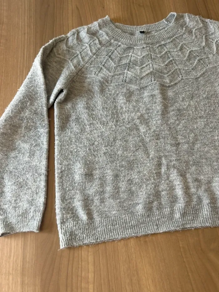 Pull gris taille L - photo numéro 2