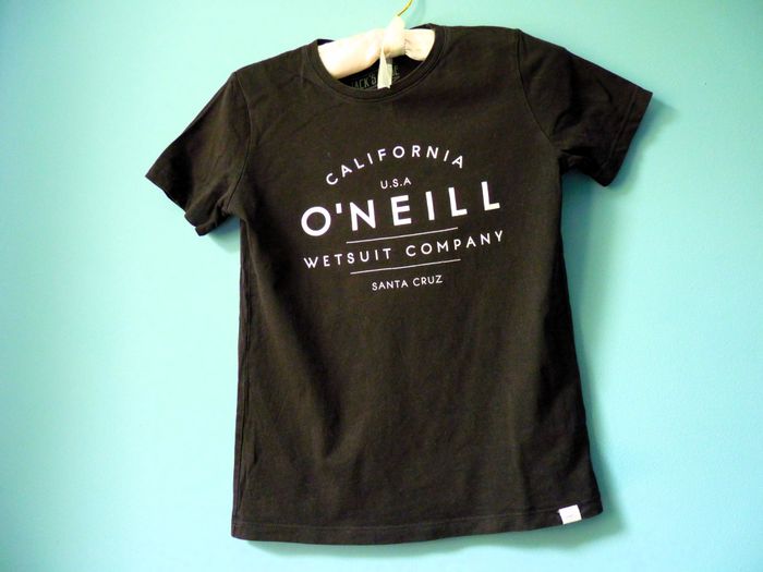 T-shirt garçon O'Neill sport 12 ans noir manches courtes TBE