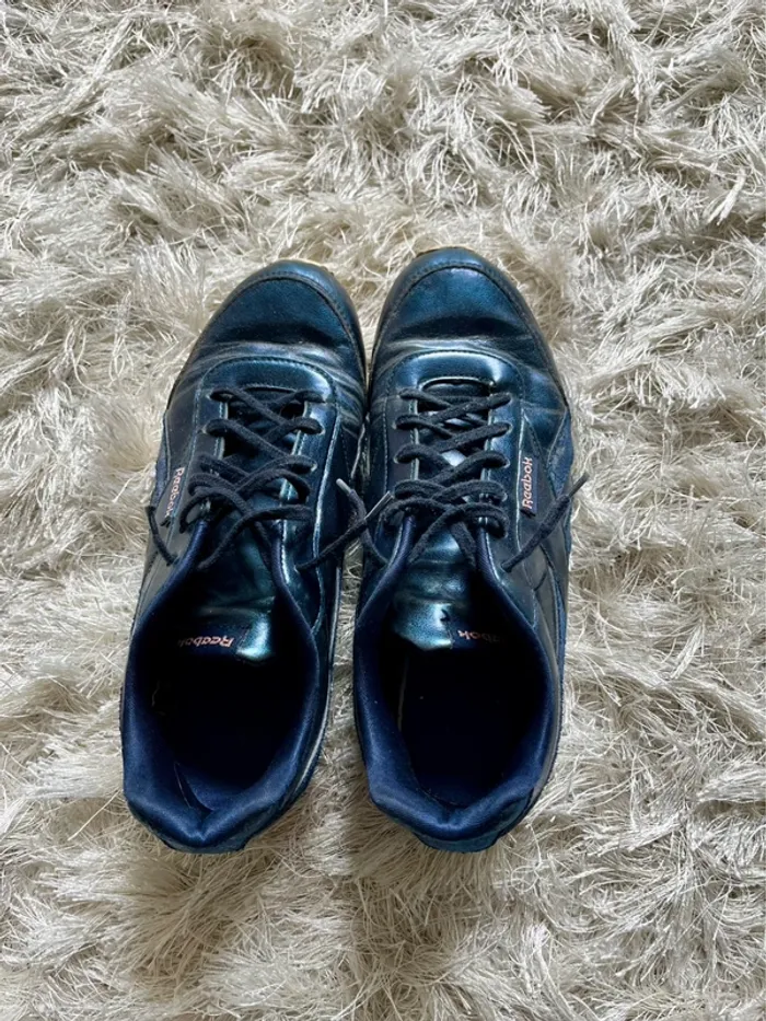Basket plate reebok bleu doré taille 38 - photo numéro 2