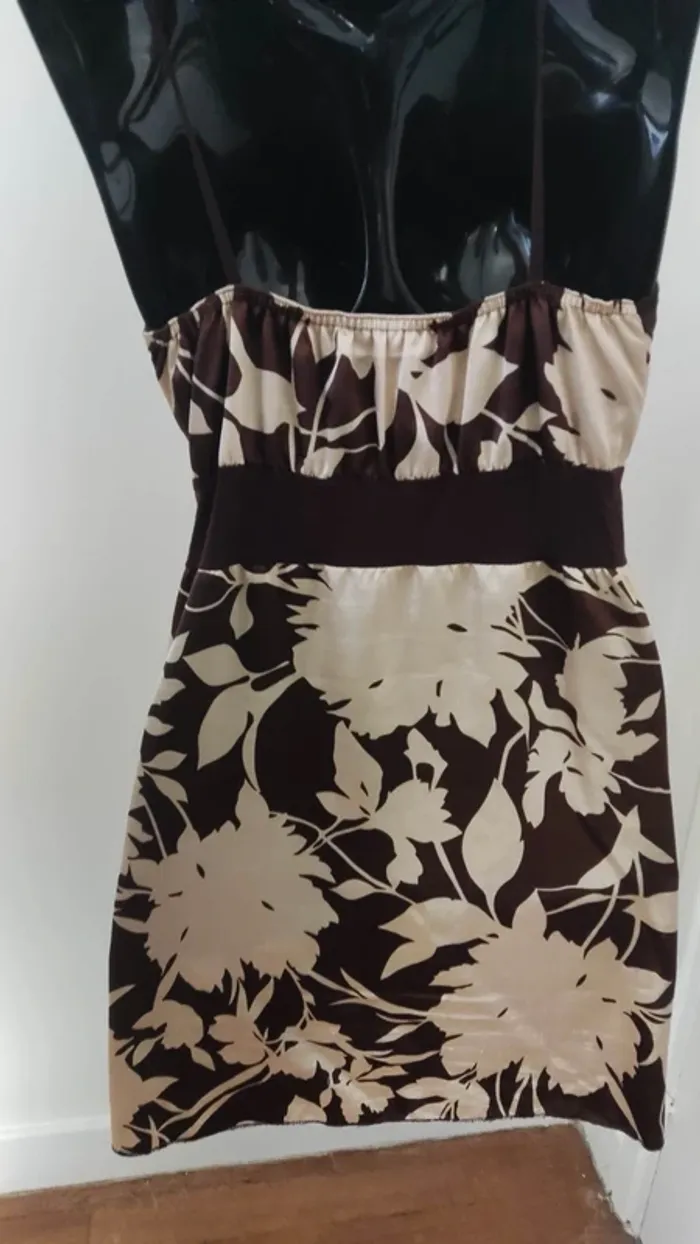 Haut marron clair et fonce taille unique - photo numéro 3