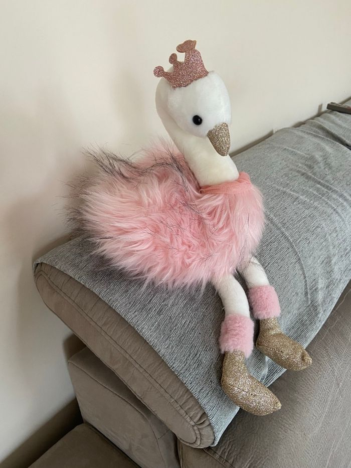 Peluche Histoire d'Ours Cygne 30 cm Rose