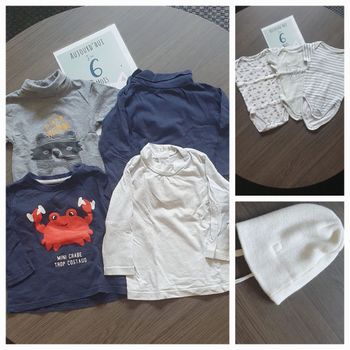 Lot vêtements bébé 6 mois garçon.moins de 1 euro l'article