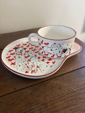 Set pour petit déjeuner Disney les 101 dalmatiens rouge