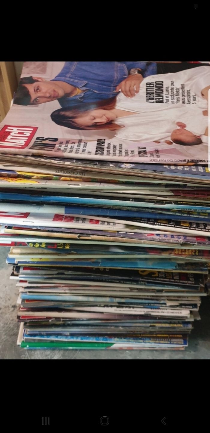 Gros lot magazines paris match année 1980 1990