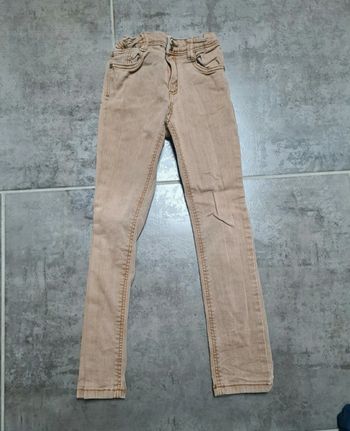 Jeans pantalon slim skinny Tape à l'œil beige Camel taille 6 ans
