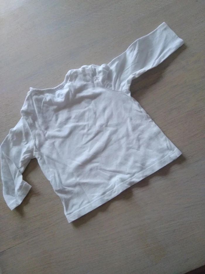 Tee-shirt blanc 9 mois - photo numéro 5