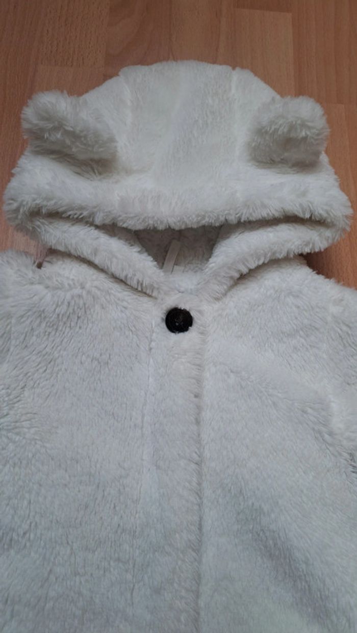 Manteau tout doux blanc - photo numéro 2