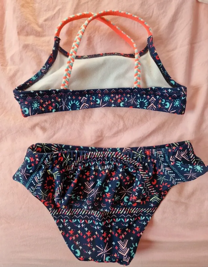 Bikini fille Décathlon bleu marine motif 123-130 cm - photo numéro 6