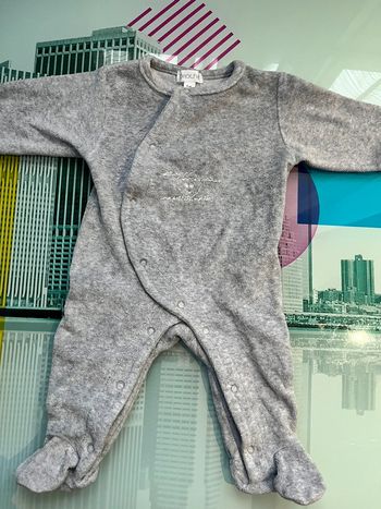 Pyjama velours mixte 1 mois