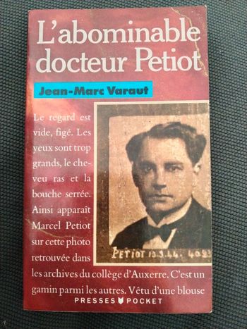 Livre l'abominable docteur Petiot