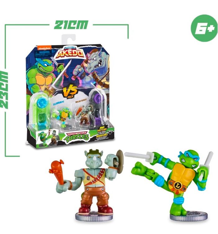 Coffret Tortues Ninja Leonardo vs Rocksteady - Akedo - Armes uniques
- photo numéro 10