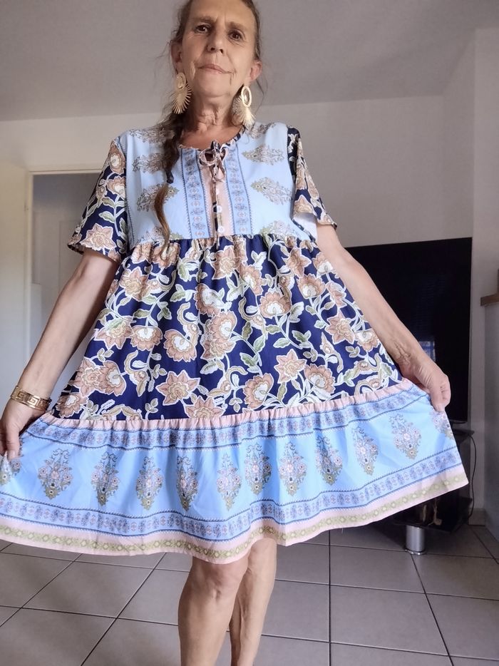 Robe 👗 satiné Bohème Vintage - photo numéro 9