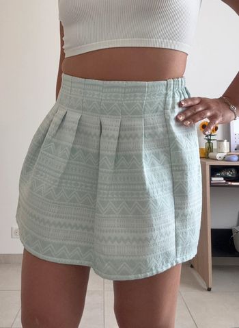 Jupe trapèze à motifs géométriques 💚