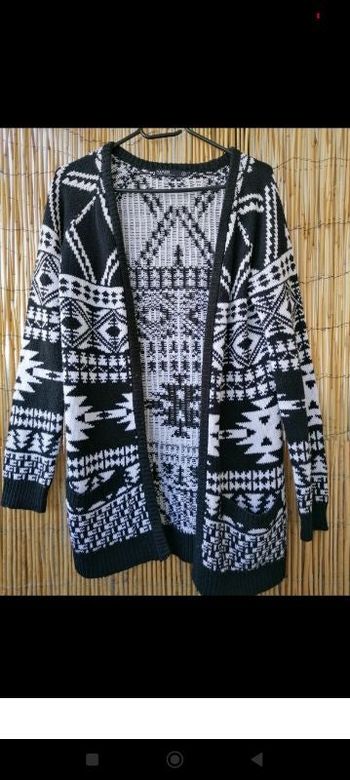 Gilet Kiabi Noir et Blanc Taille S