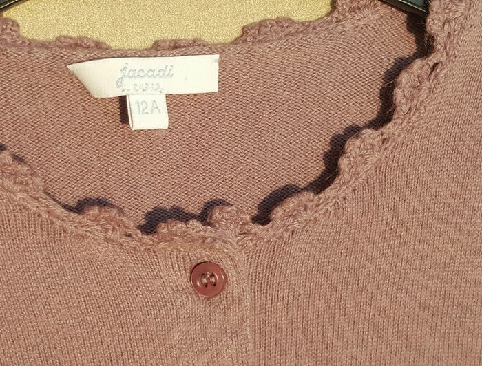 adorable gilet Jacadi violine 12 ans - photo numéro 3