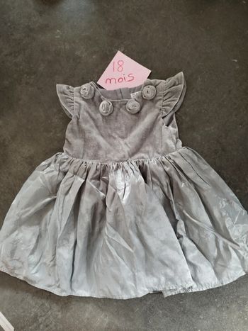 Robe cérémonie grise 18 mois