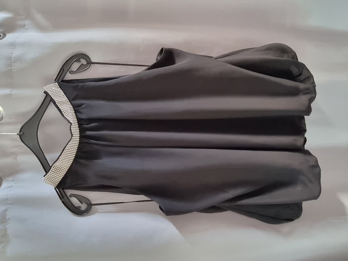 Top col strass ras le cou