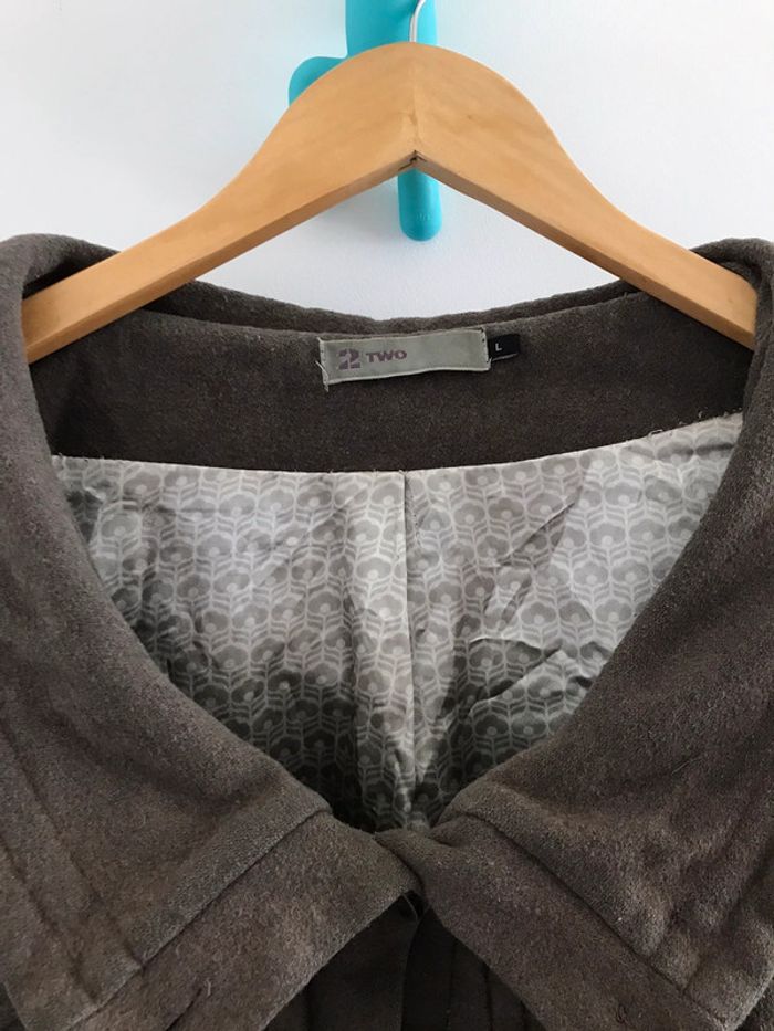 Manteau hiver  marron taille L - photo numéro 3