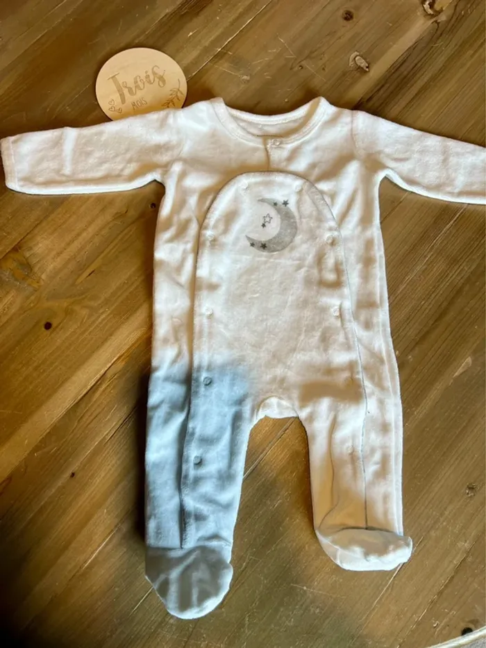 Pyjama velours mixte