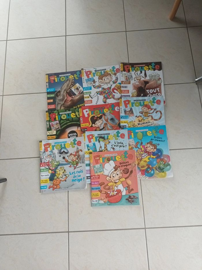 Lot de 10 magazines Pirouette pour enfants de 5 à 8 ans