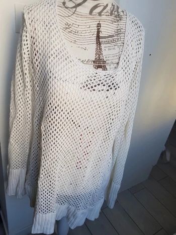 Pull maille creme  taille 44