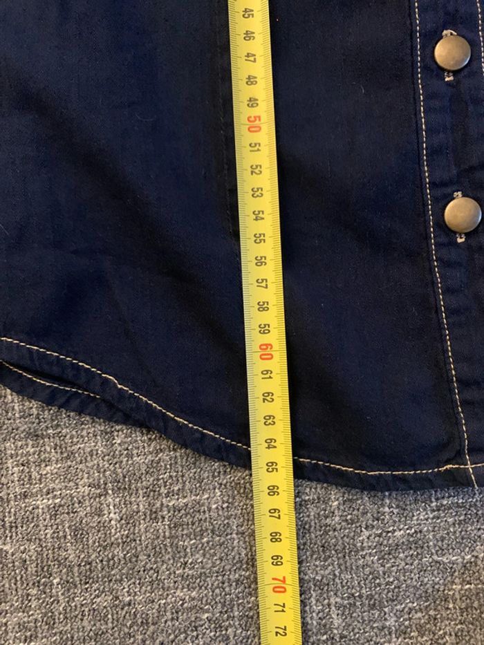 Chemise country biker taille 40 K.Woman bleu nuit - photo numéro 8