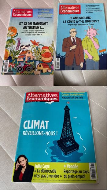 Lots de 3 magazines Alternative économique