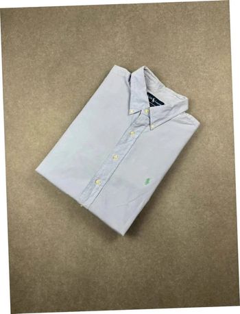 Chemise shirt Ralph Lauren bleu 100% Cotton old money taille XXL