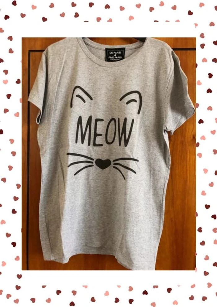 T-shirt gris 40 Meow De Paris & Five. Paris