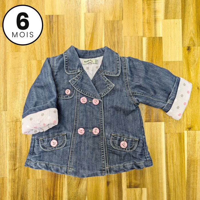 Manteau / Veste en jean doublée - bébé 6 mois