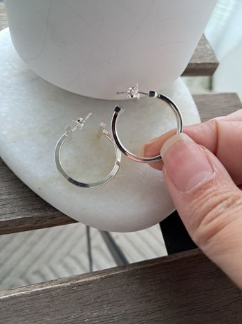 Créoles en argent