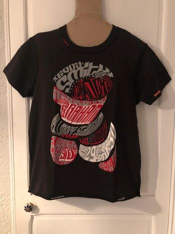 BB- Tee-shirt vintage fantaisie noir imprimé « teddy smith » T XL