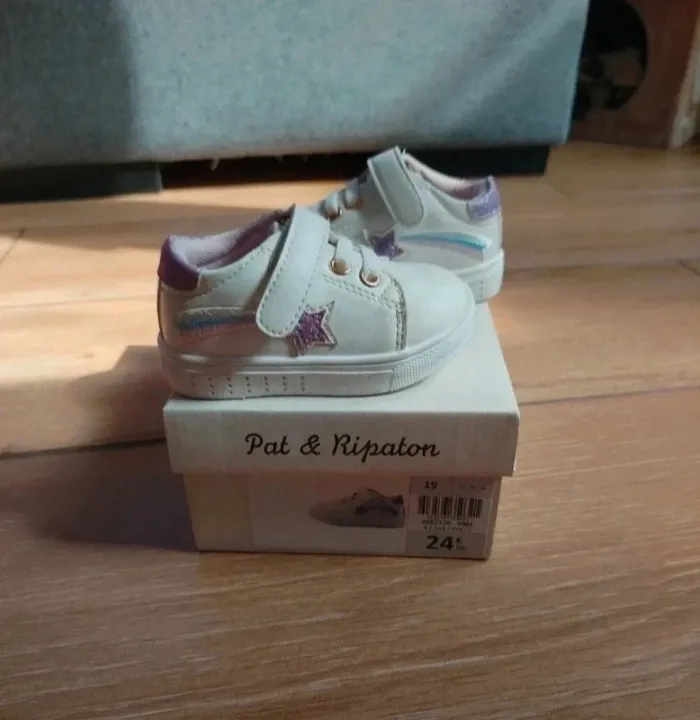 Baskets Pat & Ripaton bébé fille neuves - Taille 19