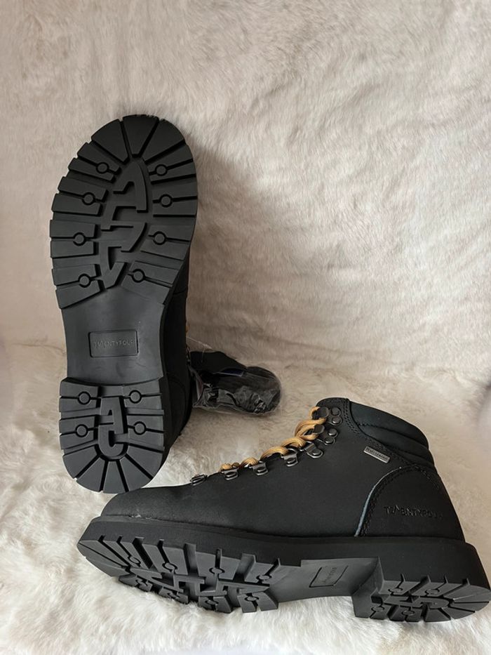 Bottines noires en cuir fourrées à l intérieur 37 - photo numéro 8