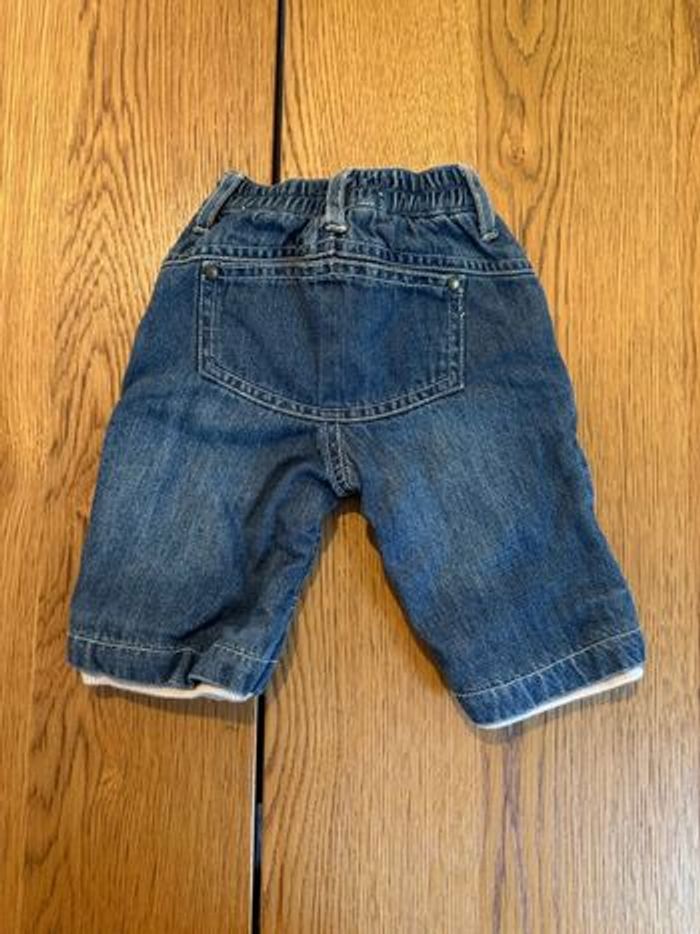 Pantacourt bébé garçon Petit Kimbaloo 1 mois – Style jeans souple très bon état - photo numéro 2