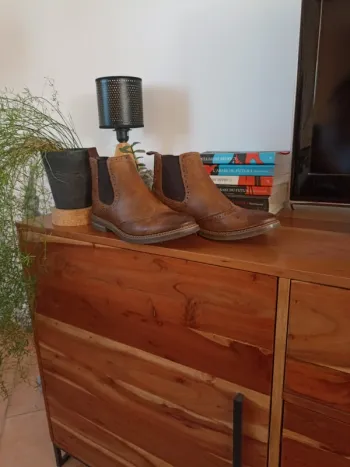 Belles bottines Homme marron clair
