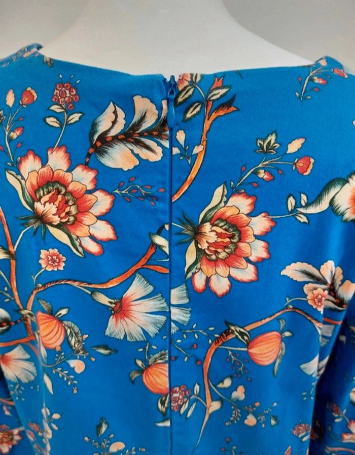 Robe imprimé à fleurs manches évasées taille 40 - photo numéro 7
