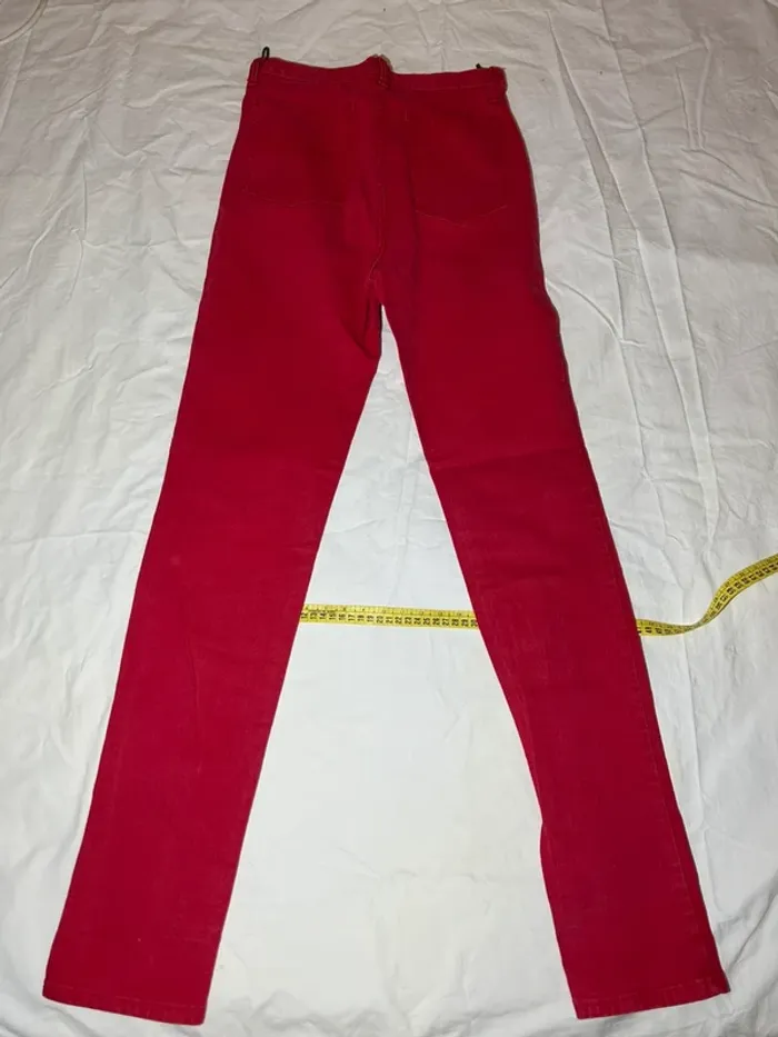 Jean rouge vintage - photo numéro 9