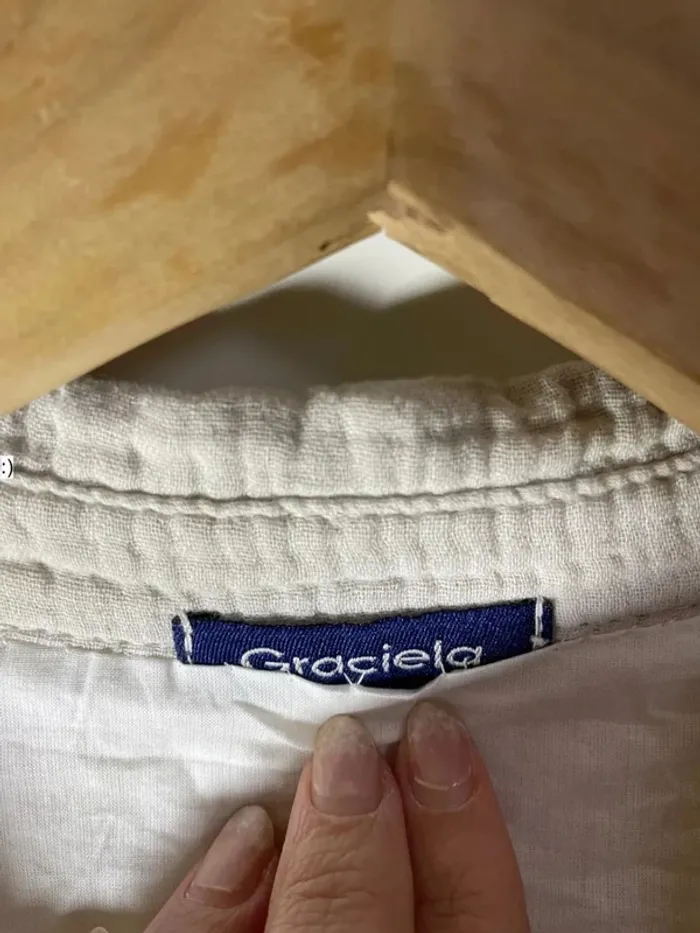 Robe chemise en gaz de coton taille 40 - photo numéro 7