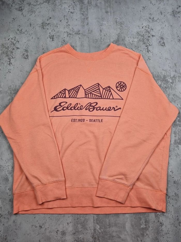 Sweat Eddie Bauer rose saumon – Taille XL Femme - photo numéro 3