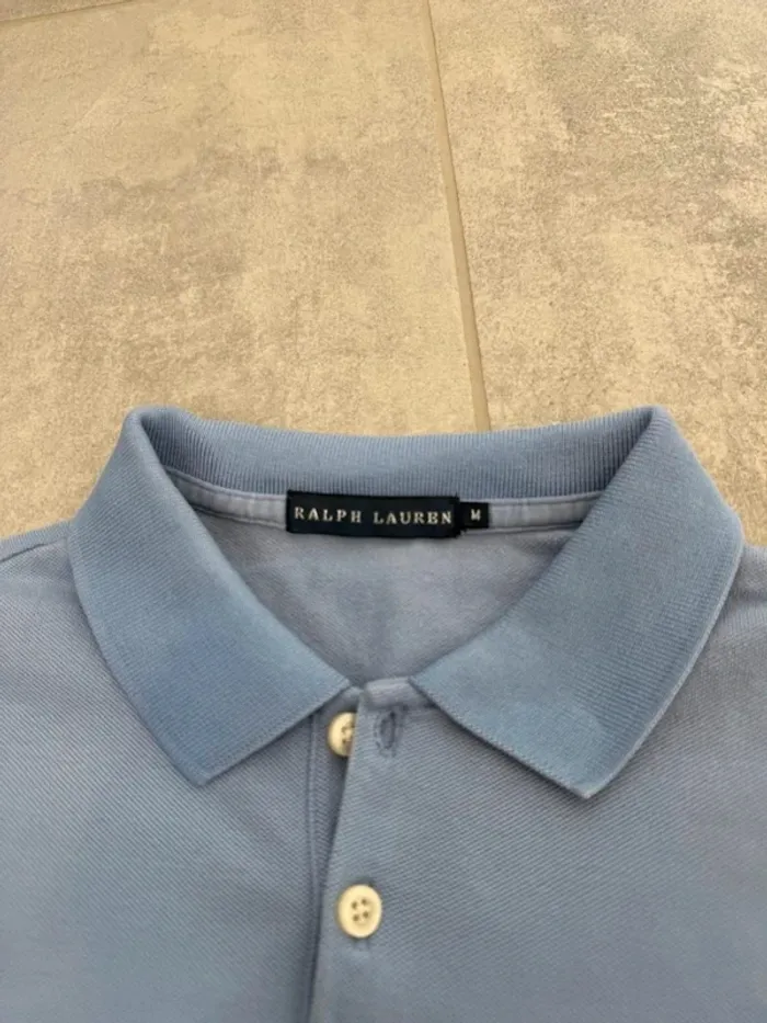 Polo Ralph Lauren femme bleu clair taile M très bon état - photo numéro 4