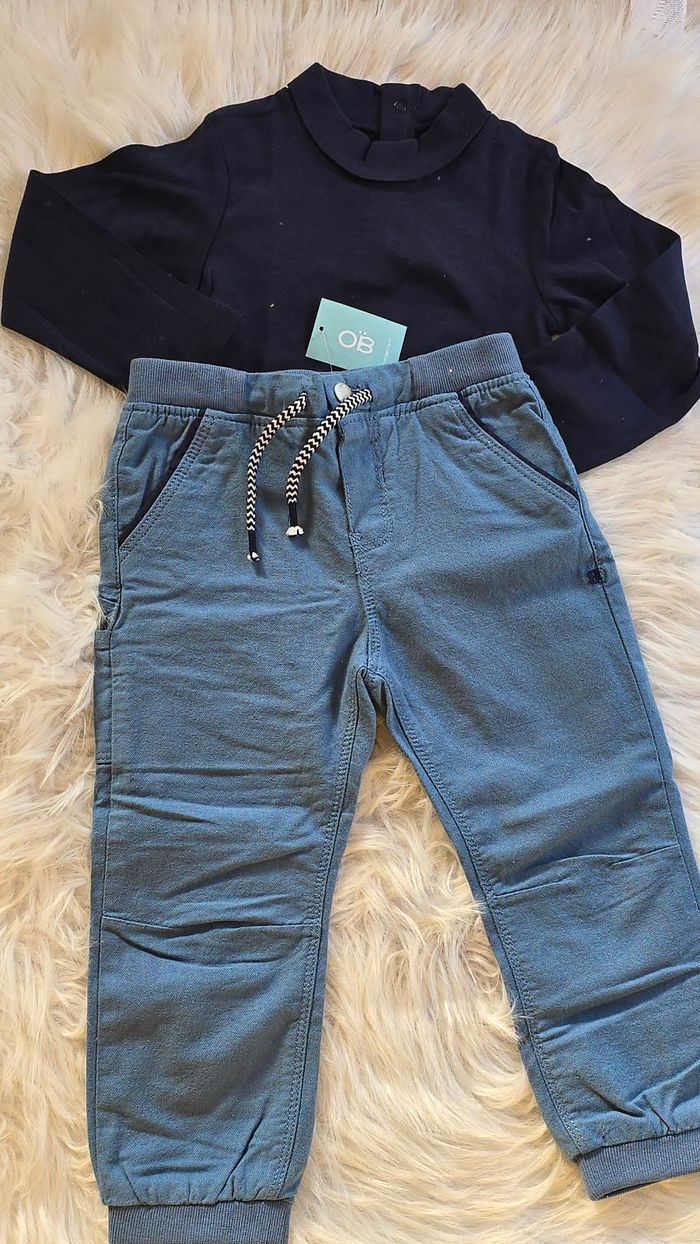 (Neufs non portés) 🏷🏷💙😍LOT sous pulls et pantalons doublés 3ans garçon 💙🥰😍 - photo numéro 7
