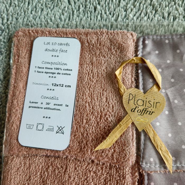 10 lingettes lavables 12x12 cm - photo numéro 4